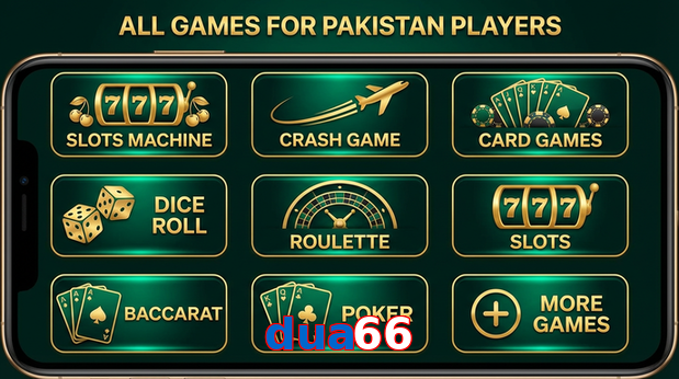 Main screen of Dua66 games page for PK players